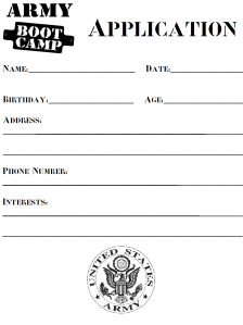 Army Boot Camp Application
