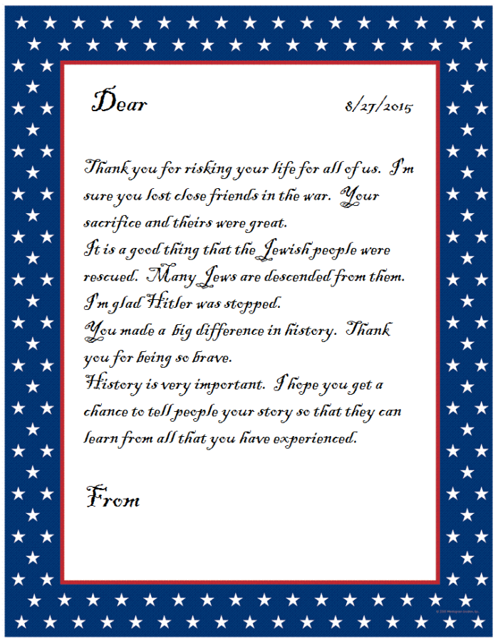 Letter to a WWII Vet